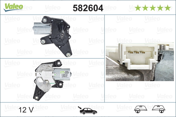 Motore tergicristallo - 582604 VALEO